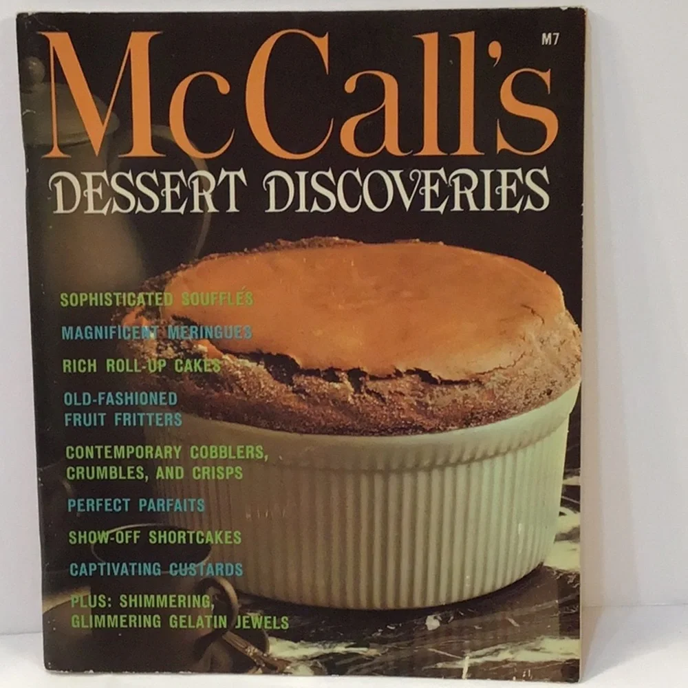 McCalls 1965 dessert recipes 65 page recipe book